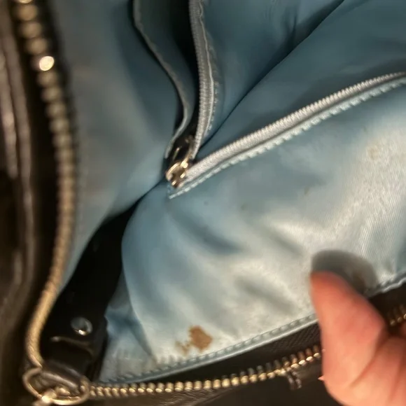 Vintage black studded Coach signature tote purse - Picture 5 of 7